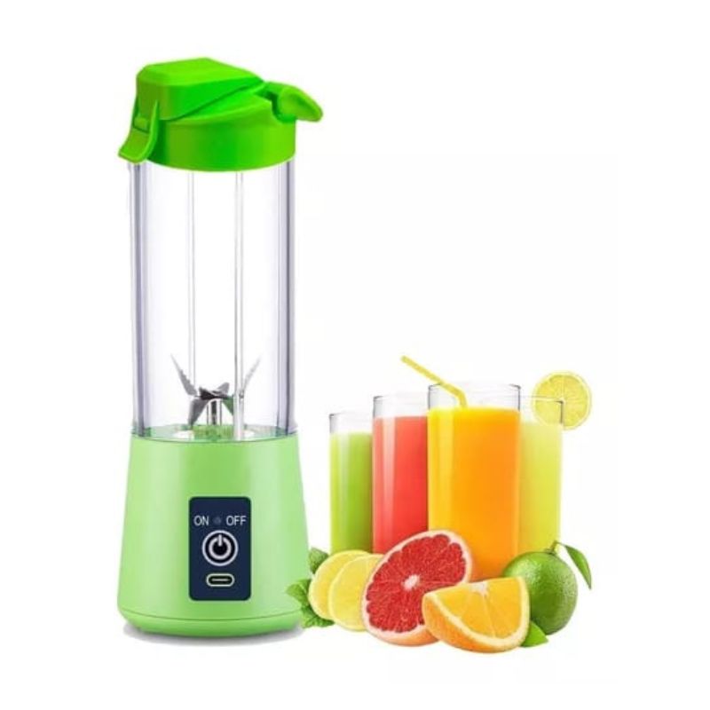 Portable 6-Blade USB Rechargeable Juicer Blender for Smoothies Shakes Baby Food and Outdoor Use